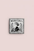 Pin - ”Weird girls club” (variant Böcker och blommor)