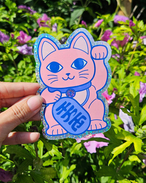 Klistermärke Maneki Neko Lyckokatt