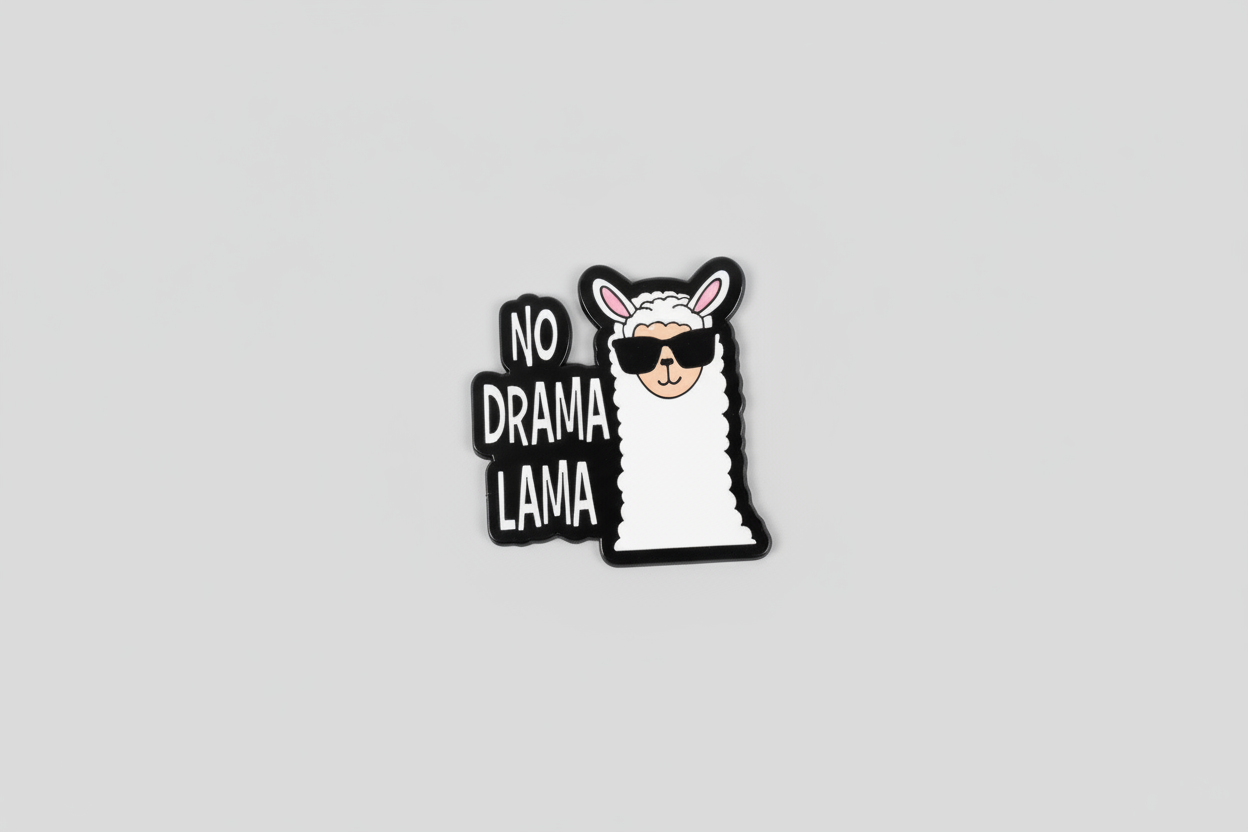 Pin ”No Drama Lama” - Pink Panda Style product photo