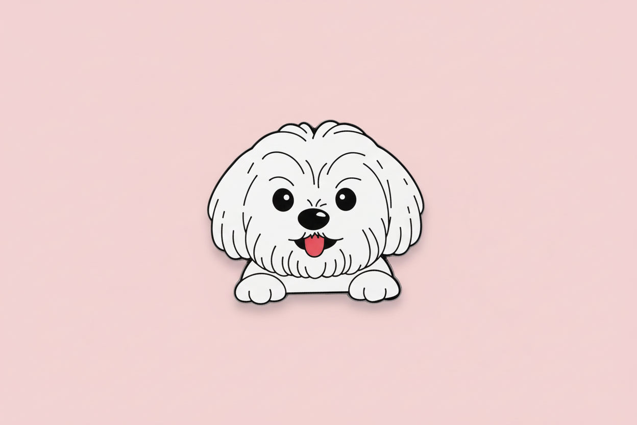 Pin - Vit hund