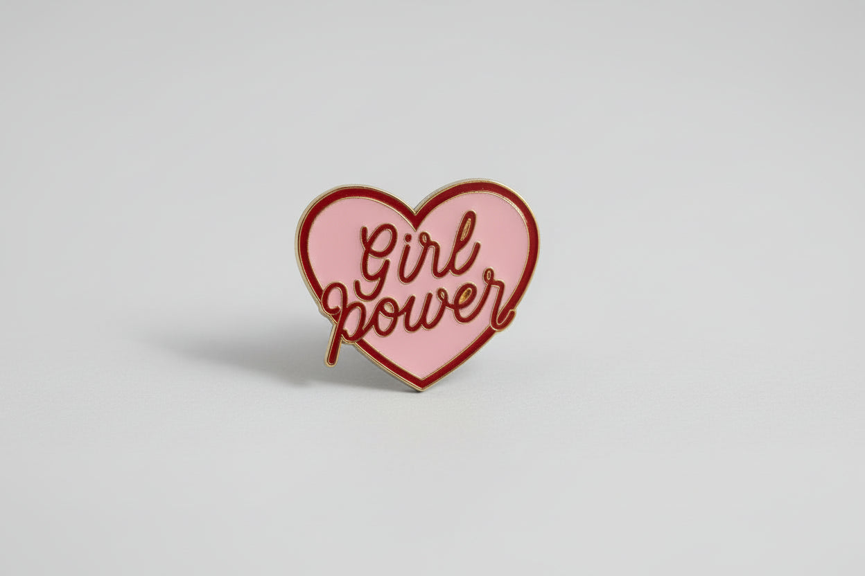 Pin - "Girl Power" hjärta