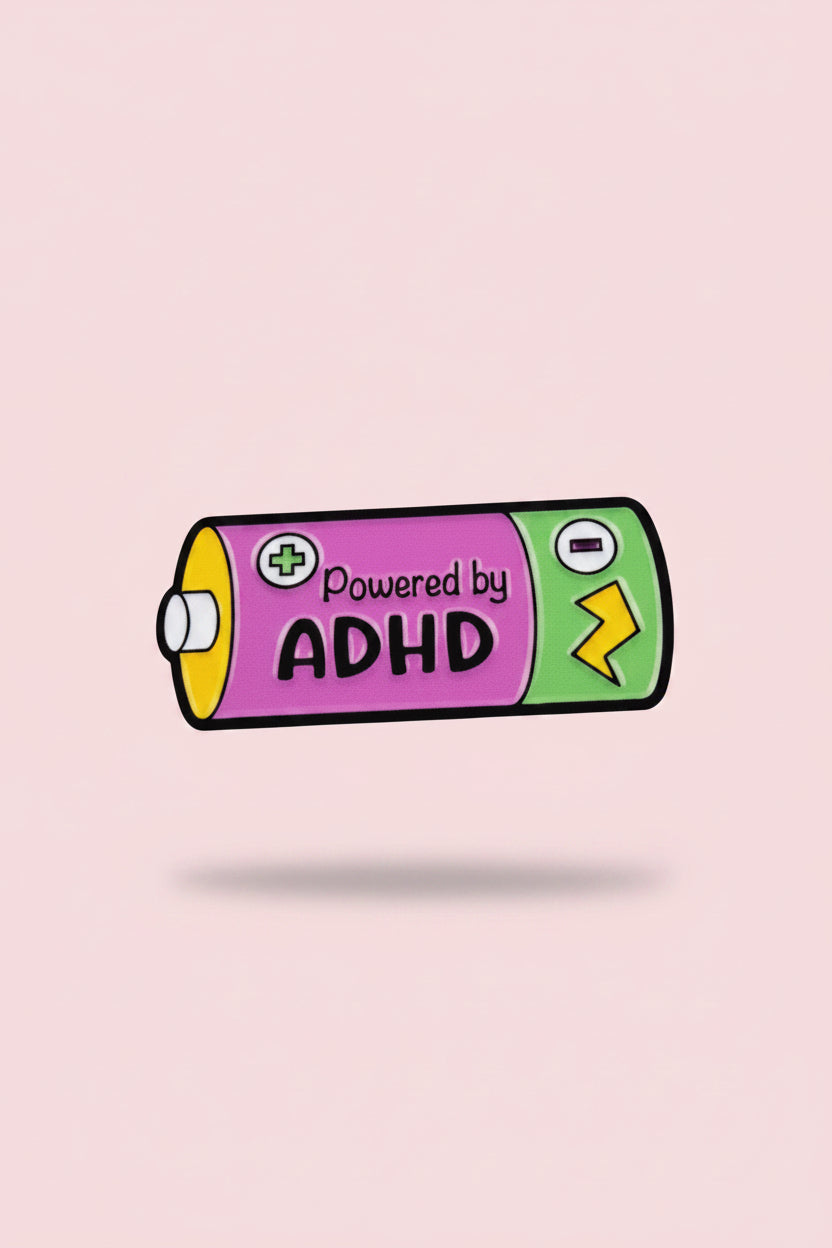 Klistermärke ”Powered by ADHD”