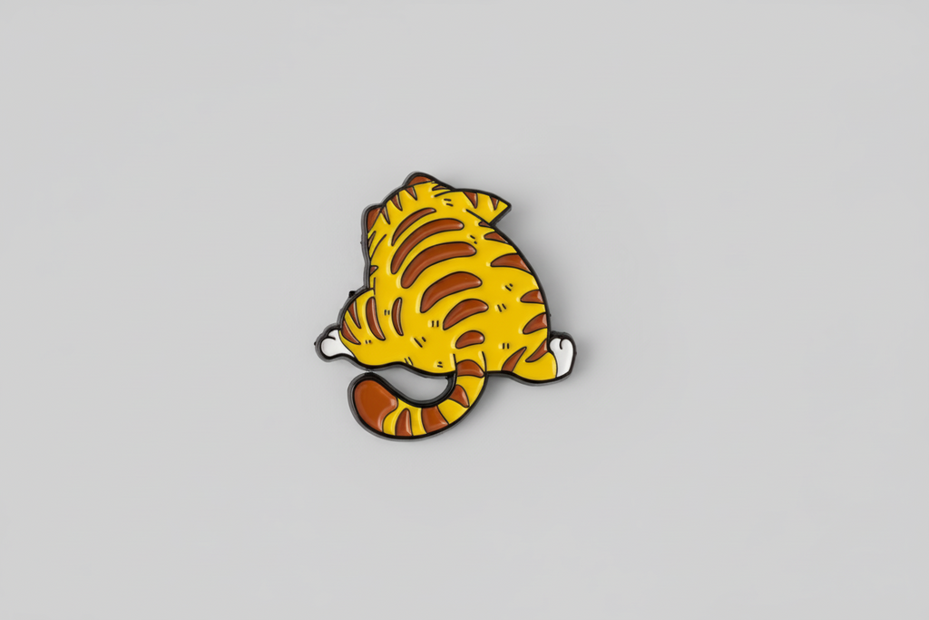 Pin - Orange katt (baksida)