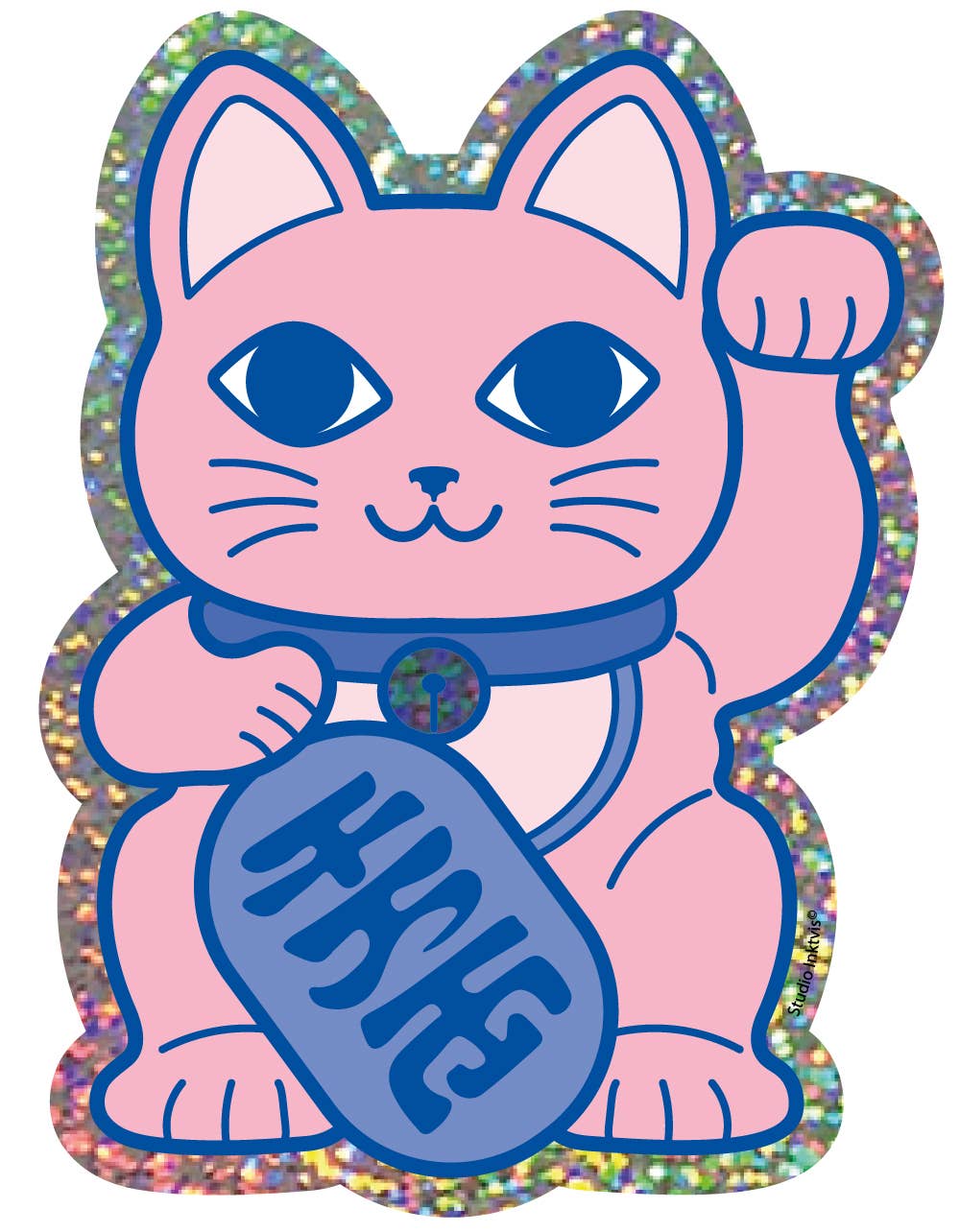 Klistermärke Maneki Neko Lyckokatt