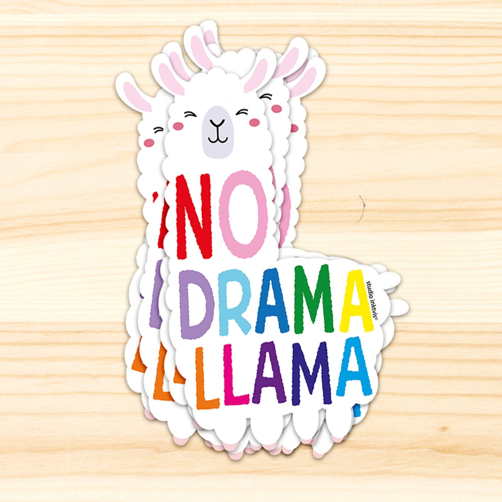 Klistermärke No Drama Lama