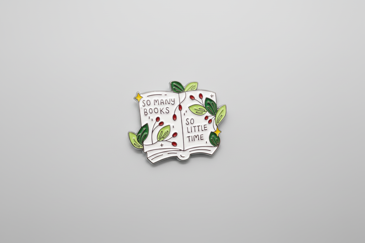 Pin- ”So many books, so little time” - Pink Panda Style product photo